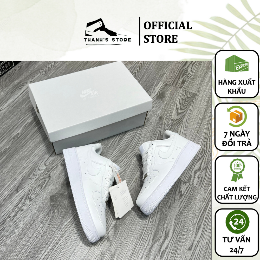 Giày thể thao nữ trắng giày AIR FORCE 1 '07 giày AF1 _ hàng xuất khẩu thời trang chính hãng - NAF107