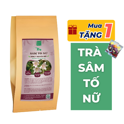 Trà sâm tố nữ cân bằng nội tiết tố đẹp da giảm khô âm đạo giảm mụn làm chậm quá trình mãn kinh