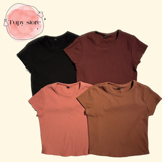 [ CÓ BIGSIZE ] Áo croptop tay ngắn cổ tròn (50-80kg)