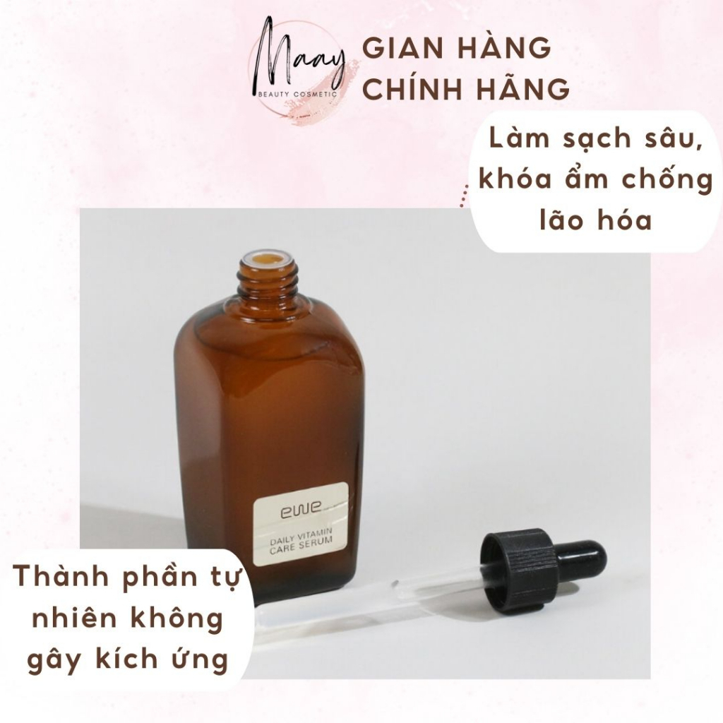 Serum EWE Daily Vitamin Care 100ml YGSERUMEWE MaayBeauty bổ sung vitamin A cho da trắng sáng giảm nám, thâm sạm