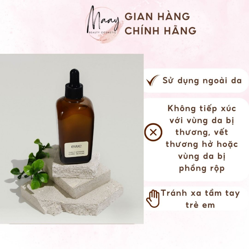 Serum EWE Daily Vitamin Care 100ml YGSERUMEWE MaayBeauty bổ sung vitamin A cho da trắng sáng giảm nám, thâm sạm