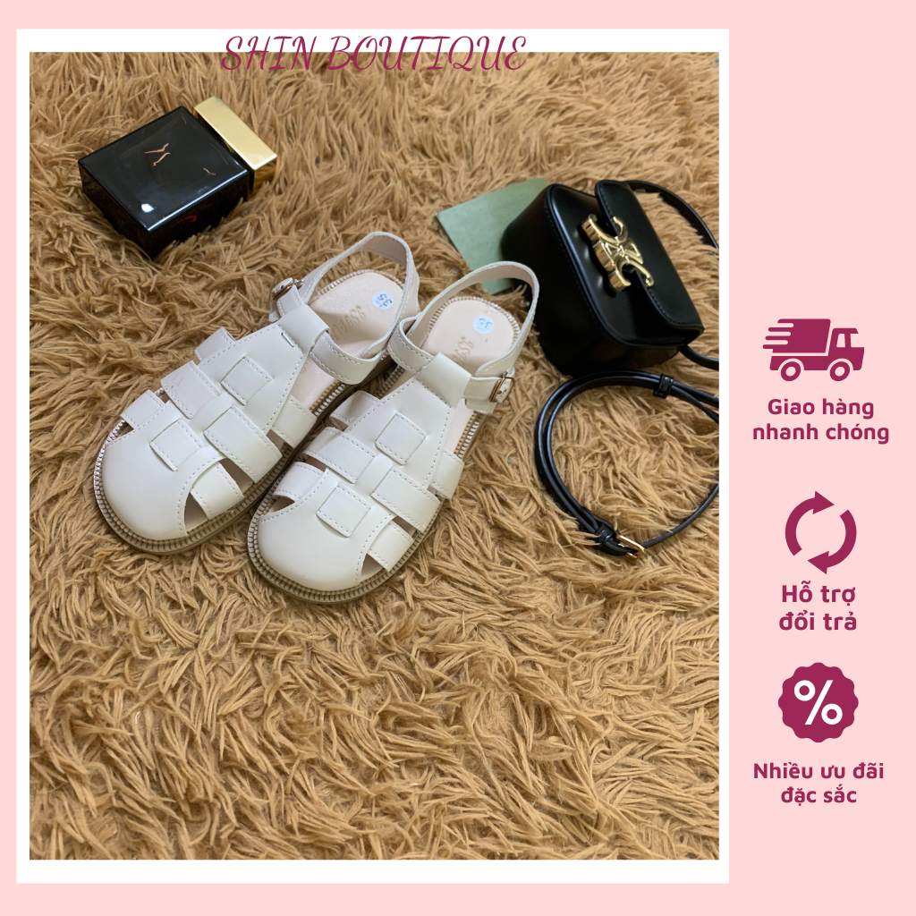 Dép sandal nữ quai hậu chiến binh đi biển đi mưa thoải mái phong cách hàn quốc