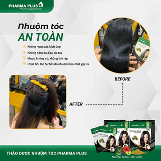 Nhuộm Tóc Thảo Dược Pharma Plus - 3 Gói