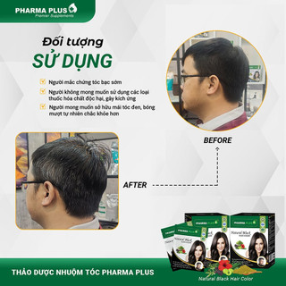 Nhuộm Tóc Thảo Dược Pharma Plus - 3 Gói