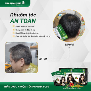 Nhuộm Tóc Thảo Dược Pharma Plus - 3 Gói