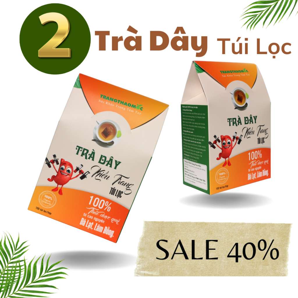 2 Hộp Trà Dây Túi Lọc Tặng 20 Tép Túi Lọc Sản Xuất Theo Công Nghệ Hiện Đại Nâng Cao Dược Chất