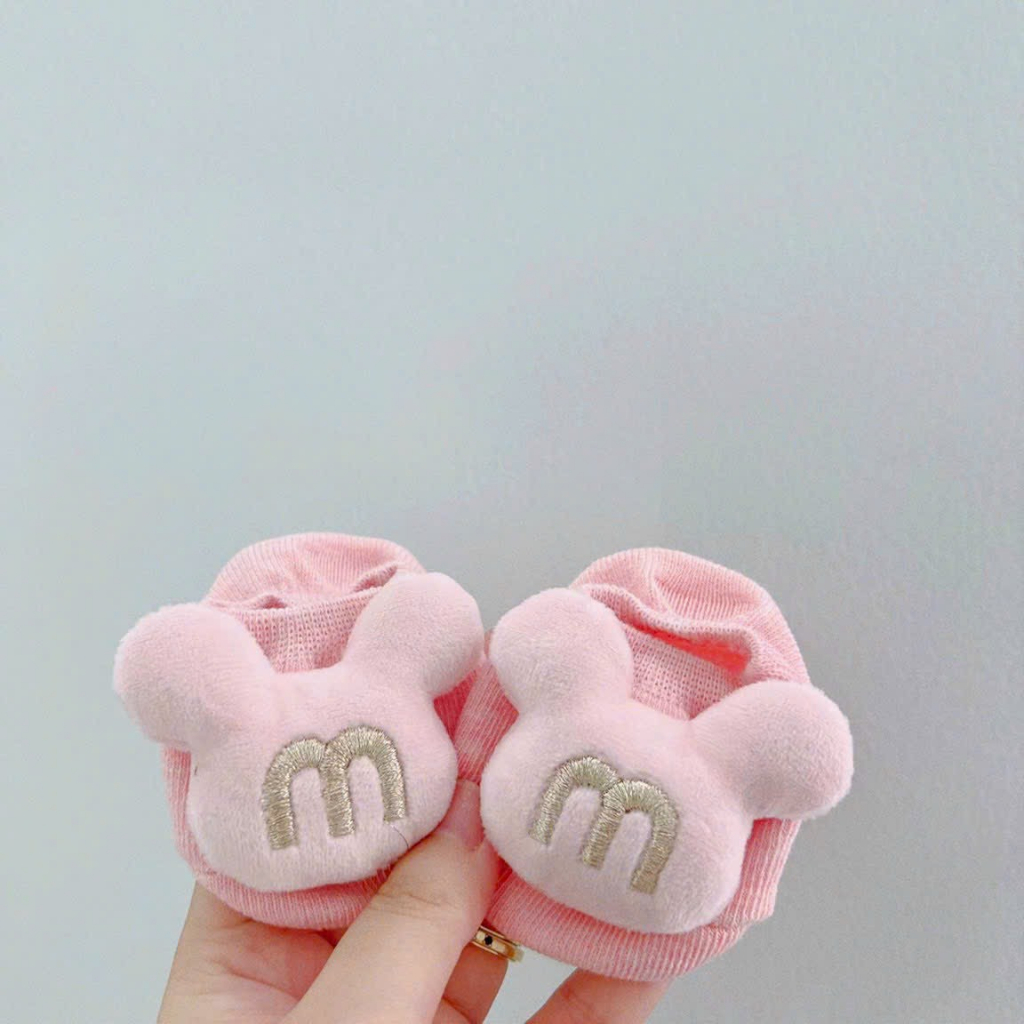 Tất 3D vớ sơ sinh hình thú và trái cây dễ thương cho bé trai, bé gái sơ sinh 3-12kg. Tất thú chống trơn trượt