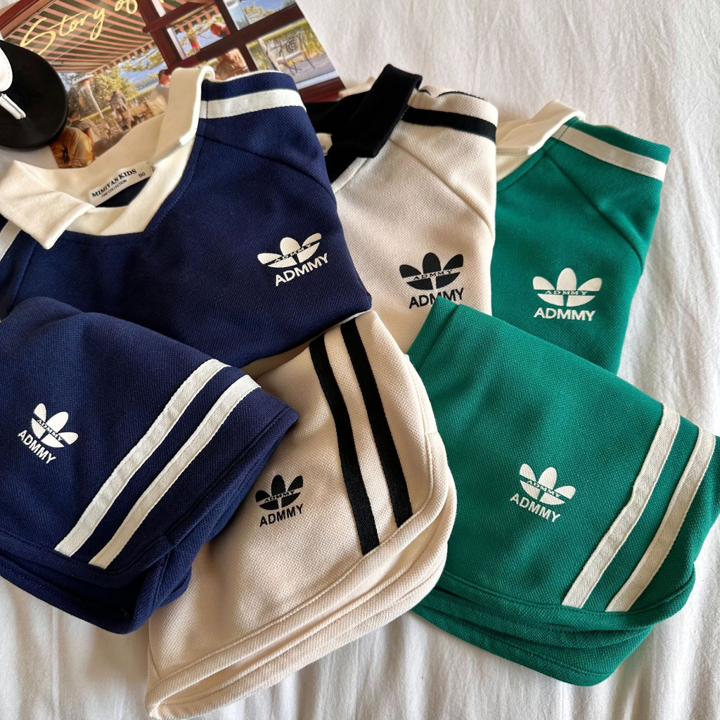 Bộ quần áo cho bé trai EMBES KIDS , bộ cộc polo cho bé hàng qccc 11kg - 31kg