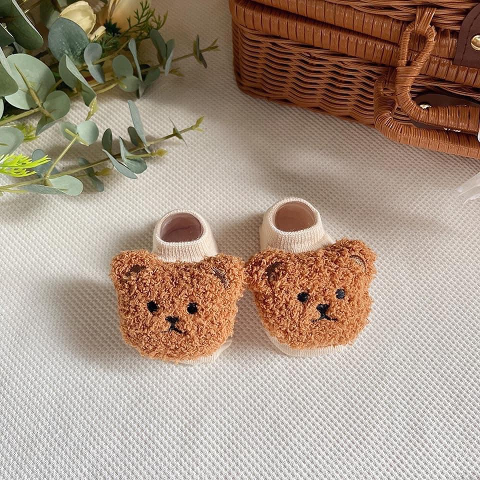 Tất thú dễ thương bé trai, bé gái sơ sinh 3-12kg. Vớ tập đi cho bé