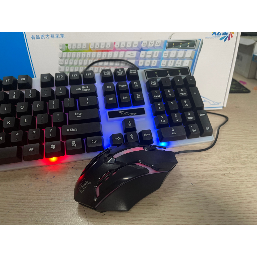 Bàn Phím Chuột Giả Cơ  Game LED 7 màu G21B