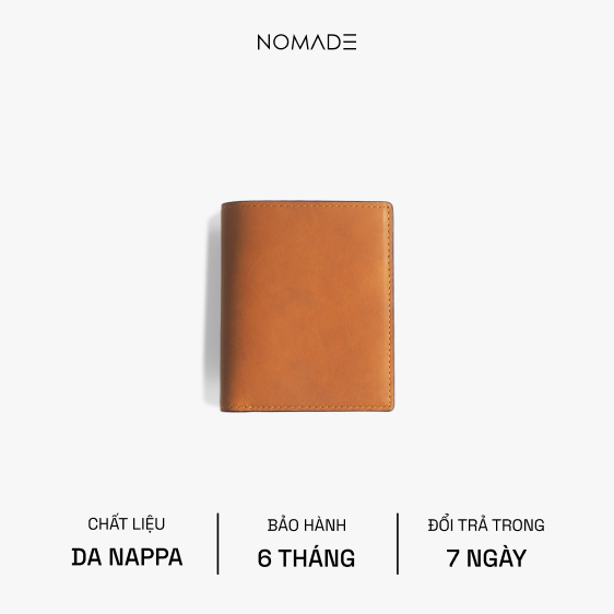 Ví Nam Dáng Đứng NOMADE Da Nappa - Có Cánh Lật