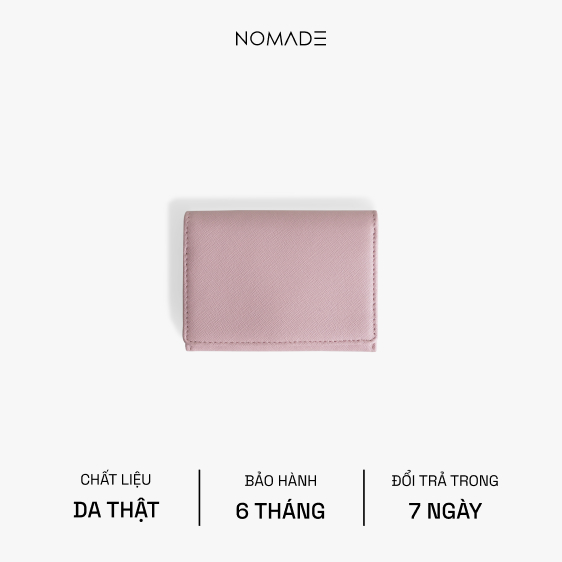 Ví Card Nữ NOMADE Button Da Saffiano