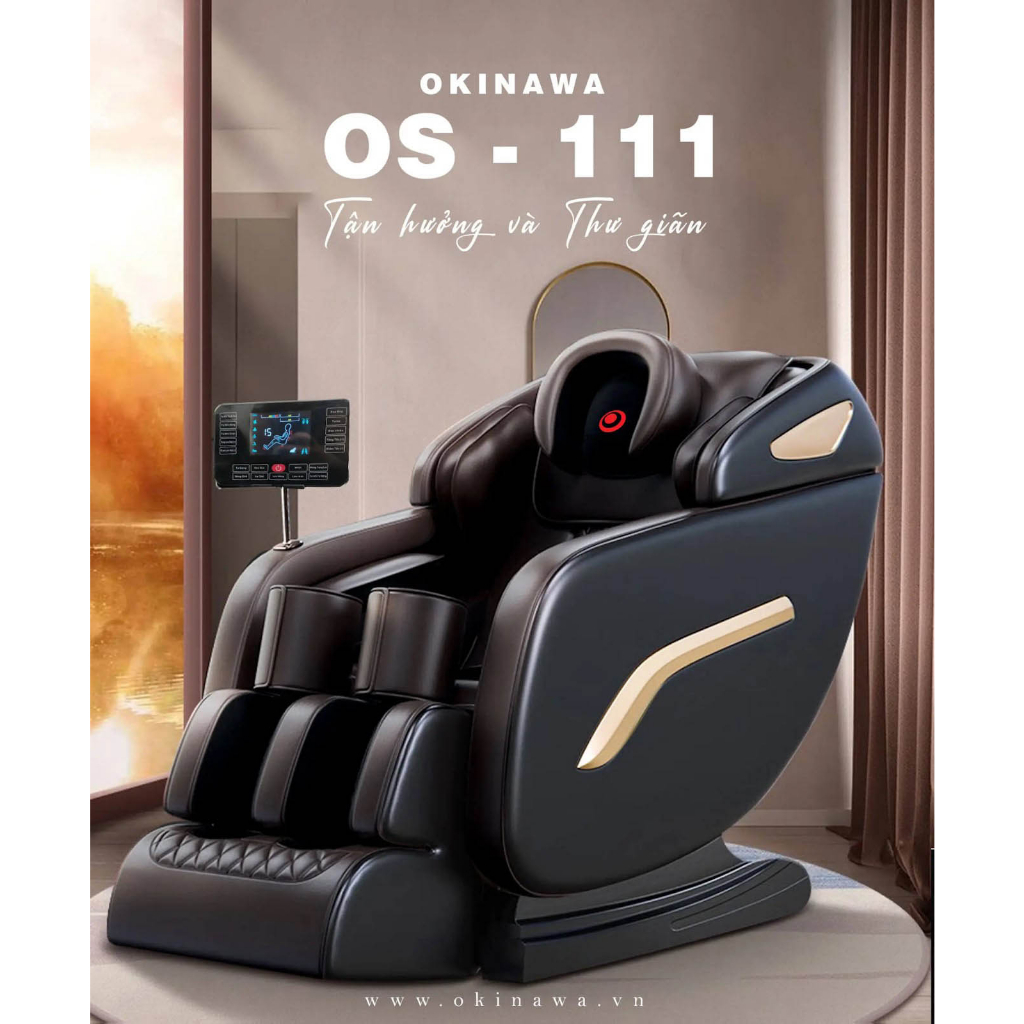 {SALE 50% - TẶNG QUÀ - FREESHIP} Ghế Massage Cao Cấp Toàn Thân Nhật Bản Okinawa OS 111