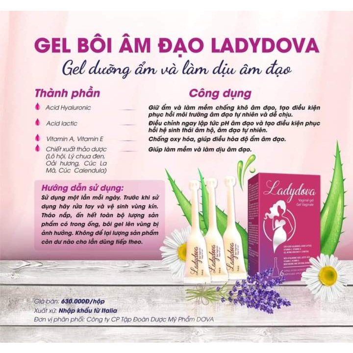 LADYDOVA - Gel phụ khoa Lady Dova chính hãng