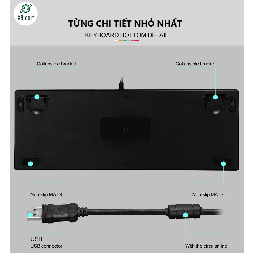 Bàn Phím Cơ Máy Tính K7 PRO 10 Mẫu LED Khác Nhau Bàn Phím Công Tắc Màu Xanh Cho Máy Tính Bàn Phím