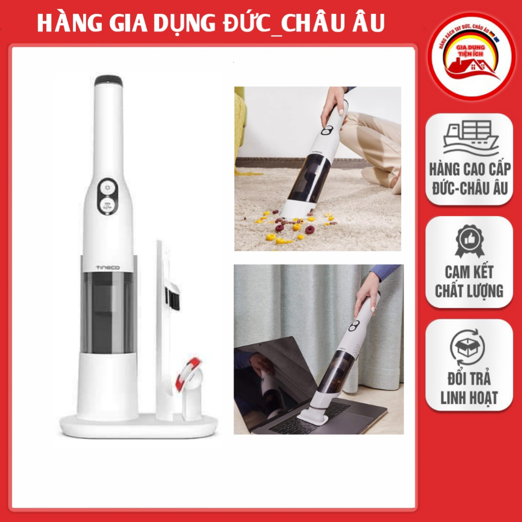 Máy hút bụi cầm tay Tineco mini S4, Pin khủng hút khỏe, chế độ sạc thông minh - nhập Đức