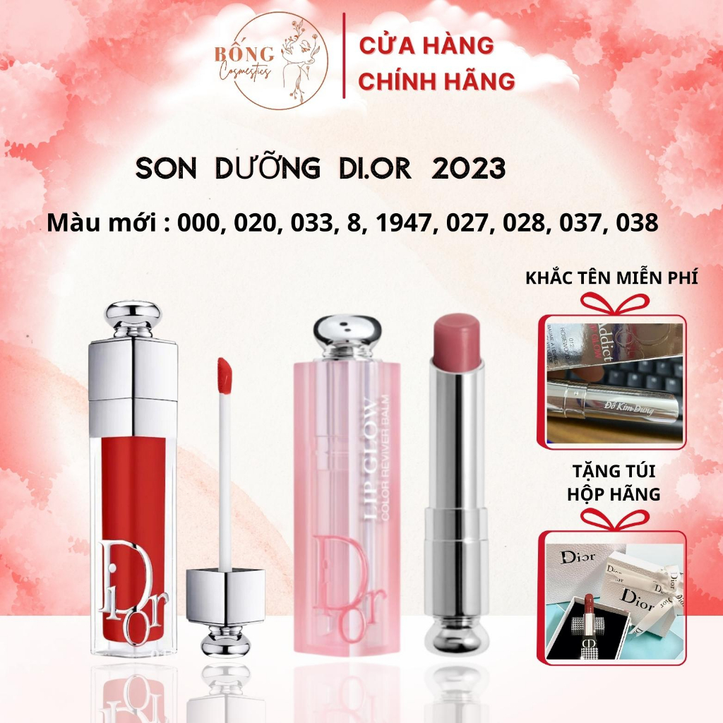 Son Dưỡng Dior Addict Lip Glow mẫu mới nhất 2021, 2022, Son Dior chính hãng, Bống cosmestics