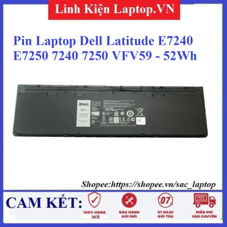 Pin Laptop Dell Latitude E7240 E7250 WD52H VFV59 7240 7250 52Wh Zin