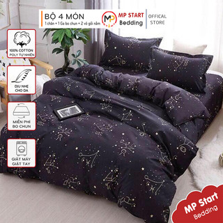 Sét Đủ 5 món ga gối chăn hè trần bông 2 vỏ gối và vỏ gối ôm mẫu KẺ BÀN CỜ