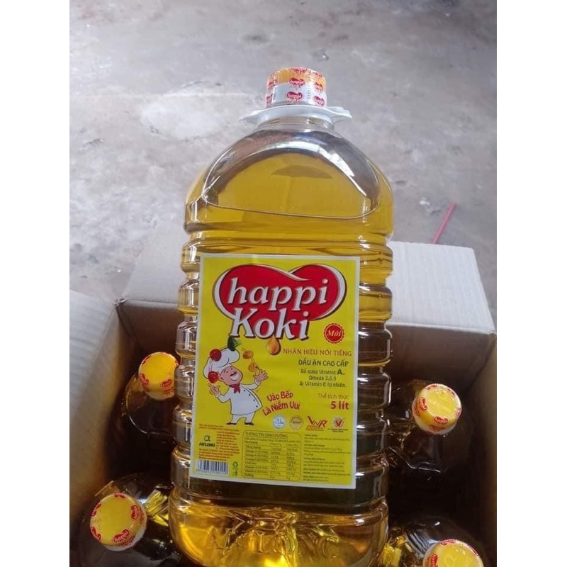 Dầu ăn happikoki 5 lít
