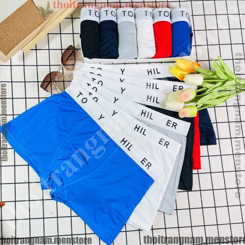 Combo quần Boxer nam, sịp đùi nam, lót đùi nam mẫu TO.MMY chất vải thun lạnh, co giãn 4chiều thoáng mát, thấm hút mồ hôi