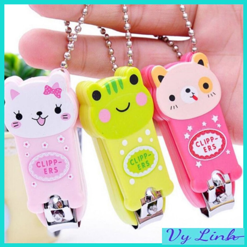 Dụng cụ bấm móng tay hình thú dễ thương có móc treo chìa khoá W003