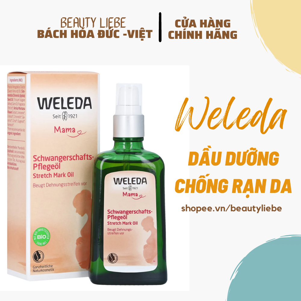 Dầu Dưỡng Chống Rạn Da Weleda TOP 1 ở Đức, 100ml