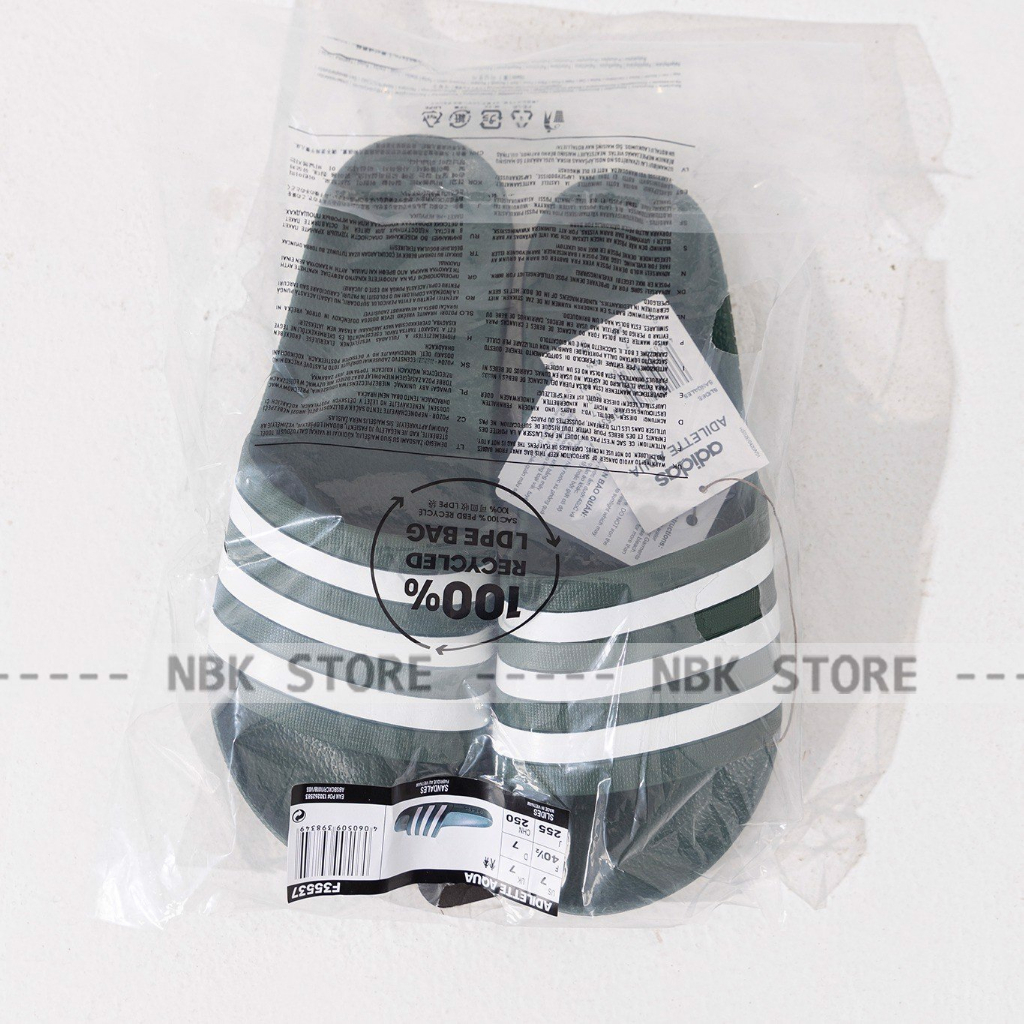 Dép Thể Thao Adidas Adilete Chính Hãng NBK Store - Đen và Xanh