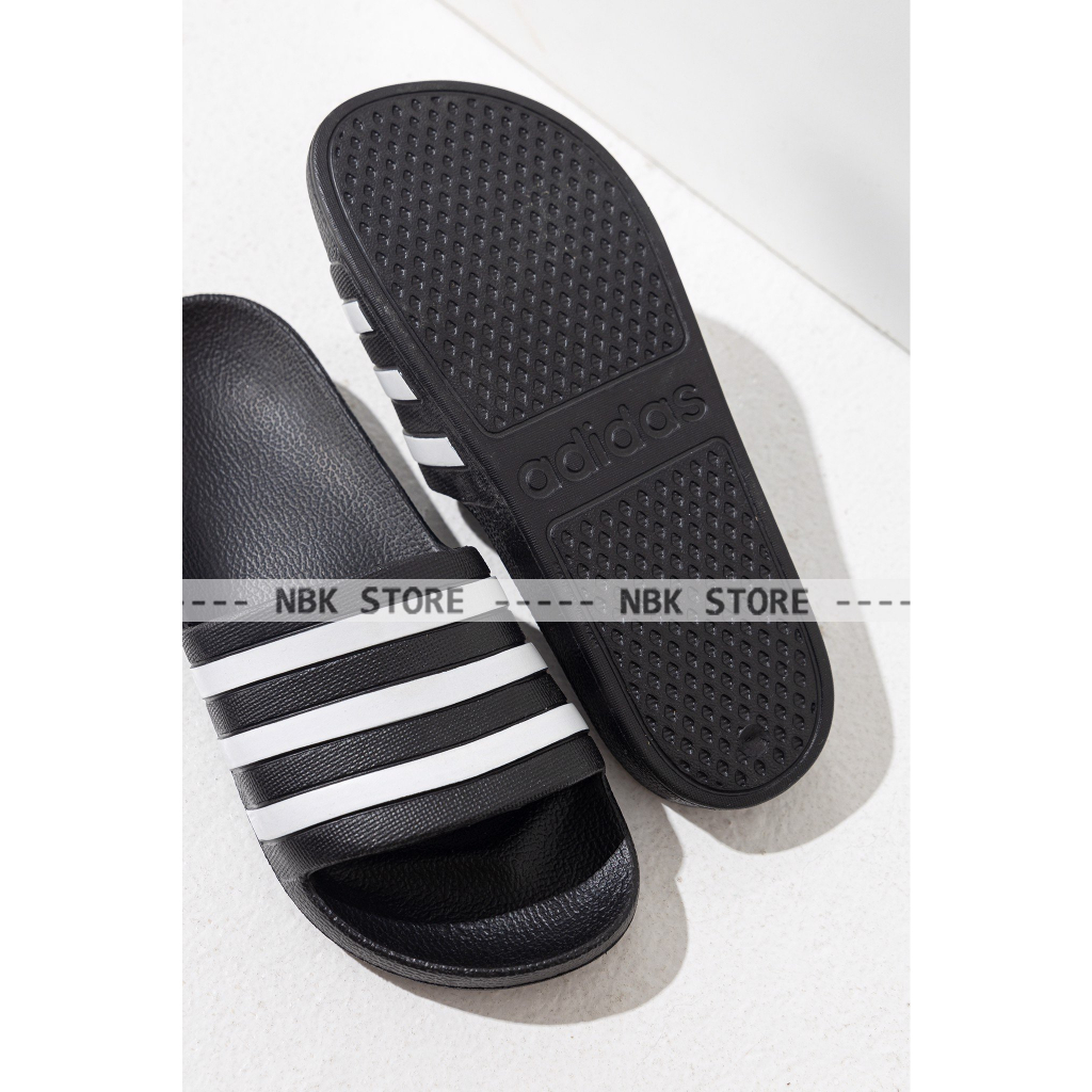 Dép Thể Thao Adidas Adilete Chính Hãng NBK Store - Đen và Xanh