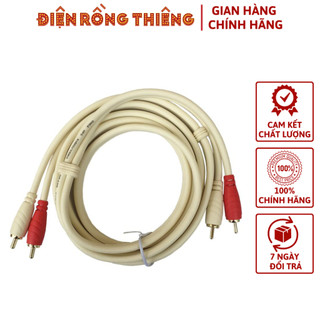 Dây av 4 đầu - dây tin hiệu 2 ra 2 bông sen - dây av 2 đầu bông sen2