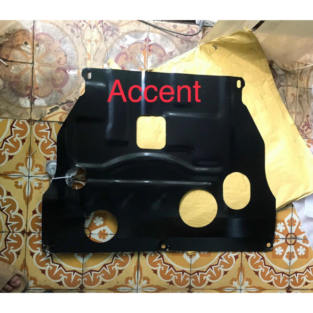 Tấm chắn gầm máy xe Hyundai Accent 2018-2022. Chắn gầm máy kim loại Chống đá văng, bùn đất. Có ốc đi kèm tự lắp đặt