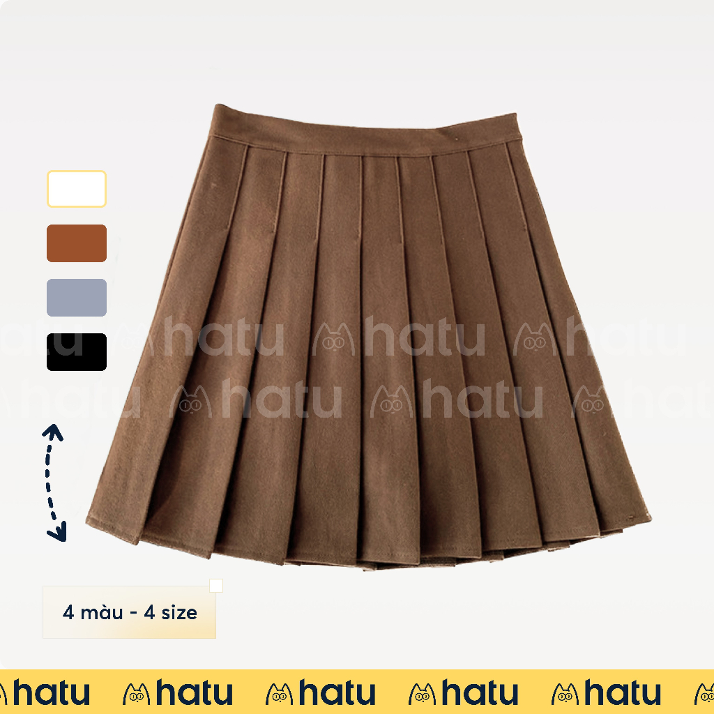 Chân váy xếp ly, chân váy tennis 2 lớp có quần bảo hộ bên trong, chất tuyết mưa dày, trend Douyin, Ullzang Hàn - 4 Size