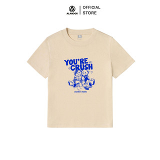 Áo thun baby tee vải cotton premium tay ngắn Gấu crush