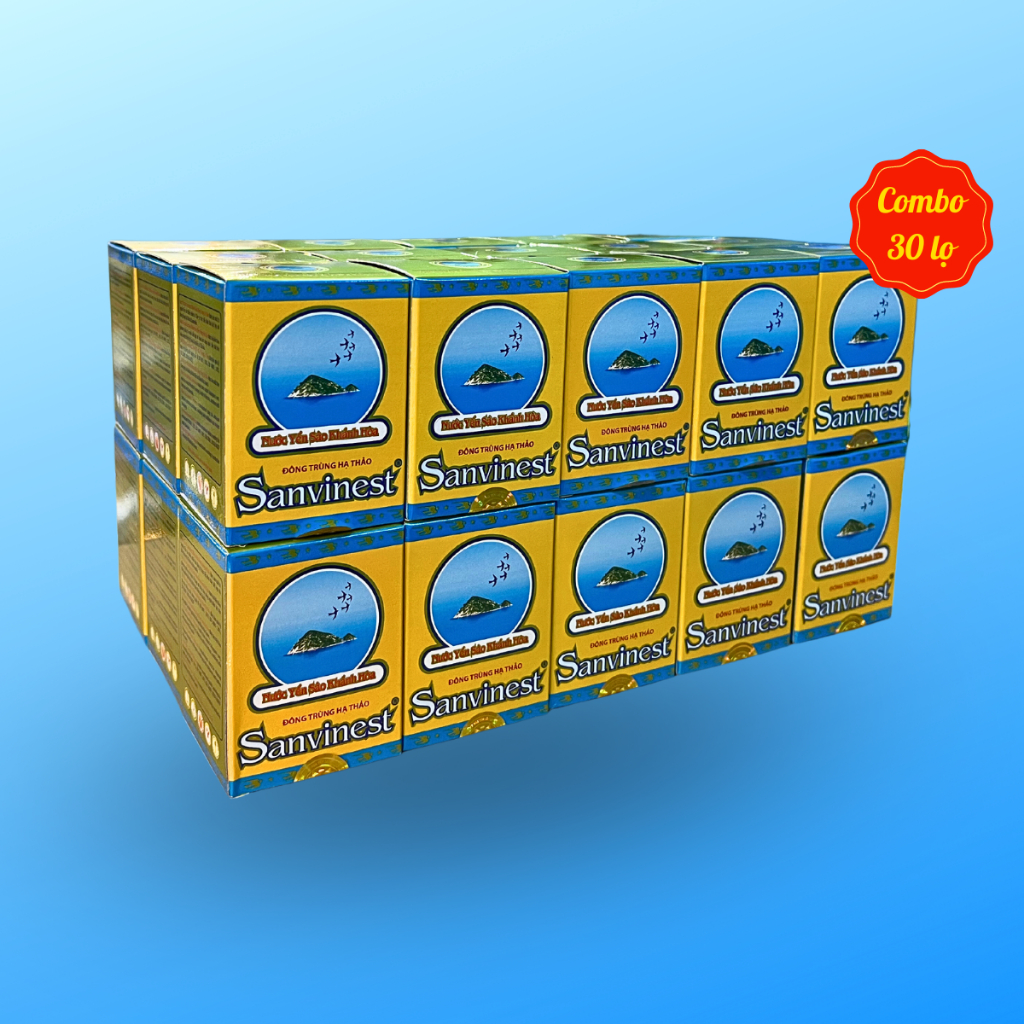 Nước Yến sào Sanvinest Khánh Hòa Đông trùng hạ thảo đóng lọ 70ml - 208