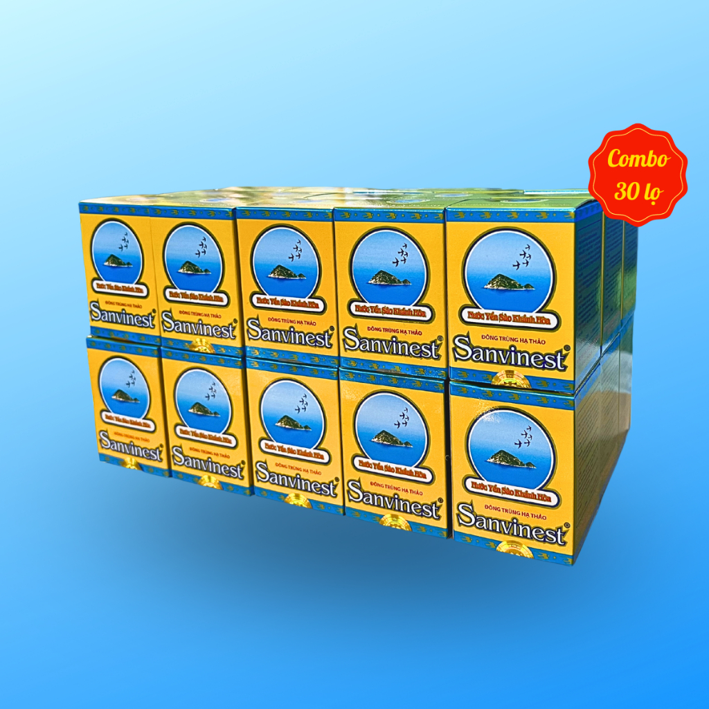 Nước Yến sào Sanvinest Khánh Hòa Đông trùng hạ thảo đóng lọ 70ml - 208