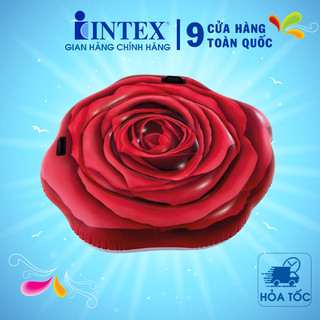 Phao bơi hoa hồng đỏ khổng lồ intex 58783