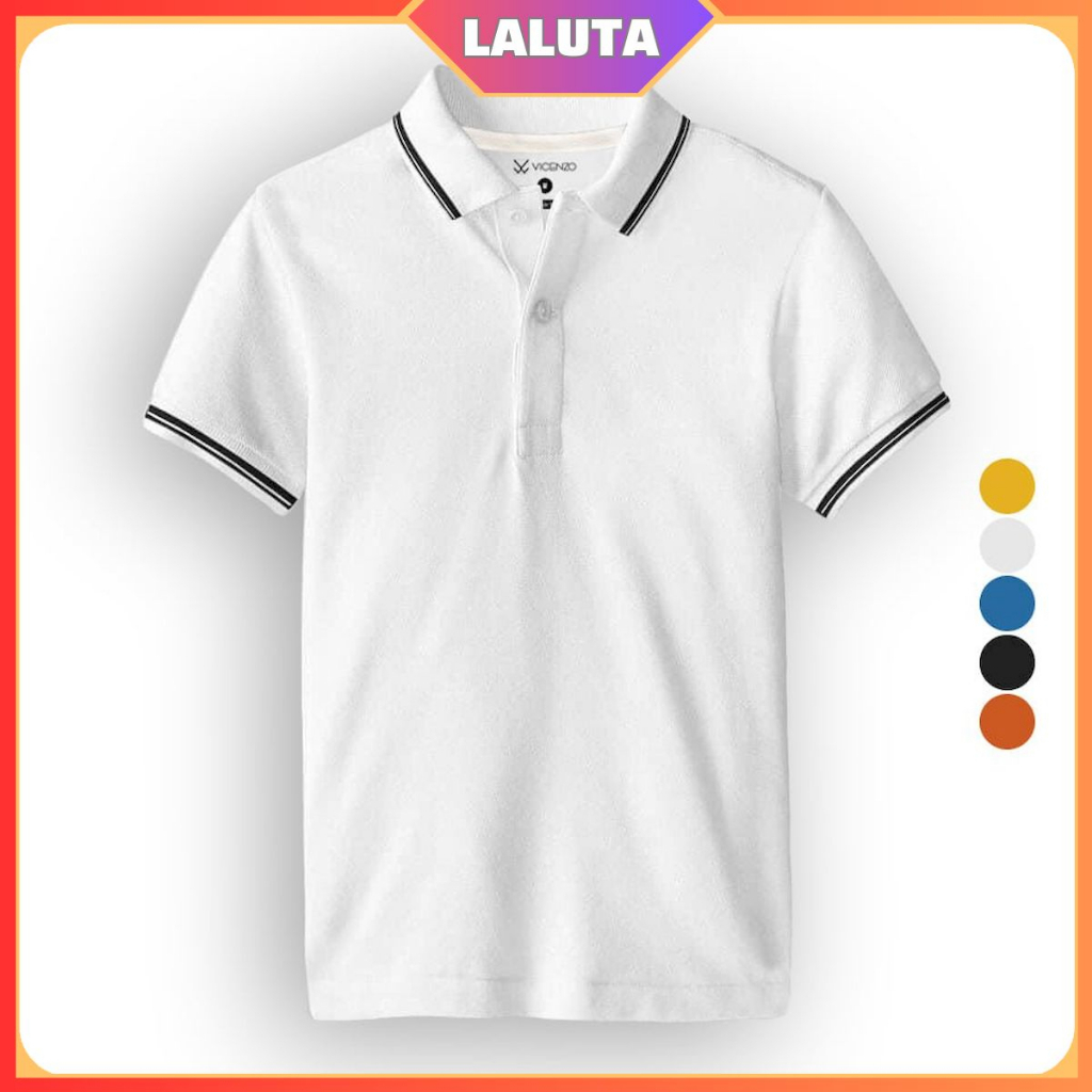 Áo polo nam nữ có cổ vải mè cá sấu thoáng mát giá rẻ chính hãng LALUTA Áo phông nam nữ có cổ cao cấp dày dặn APM