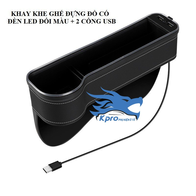 Khay đựng đồ khe ghế trước ô tô, xe hơi - Hàng Kpro chất lượng cao