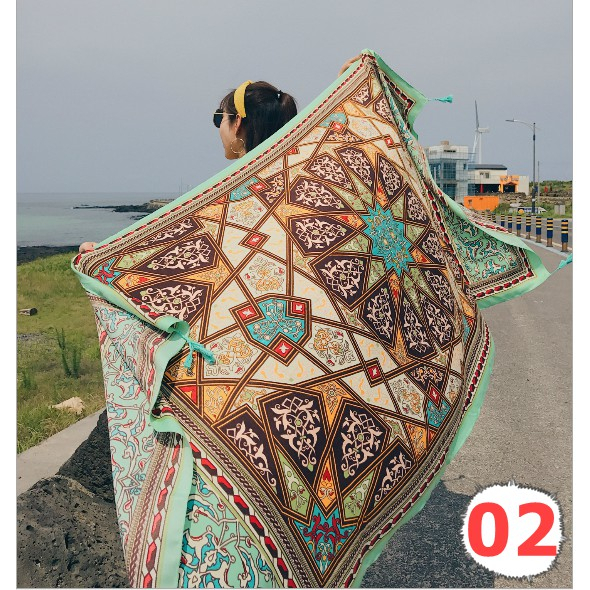 Khăn choàng đi biển Boho Vintage