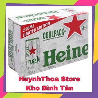 LON NHỎ_Thùng 24 lon bia Heineken Silver 250ml