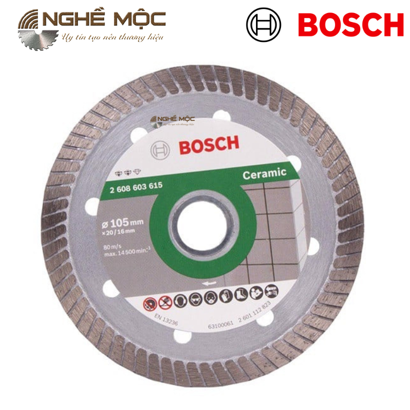 Lưỡi cắt gạch, bê tông Bosch Fast Speed mã 2608603615 105mm