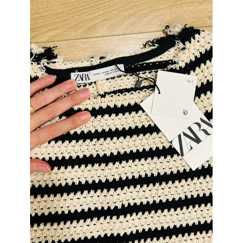 Rosy.Vintage| Đầm hiệu zara sọc dáng dài