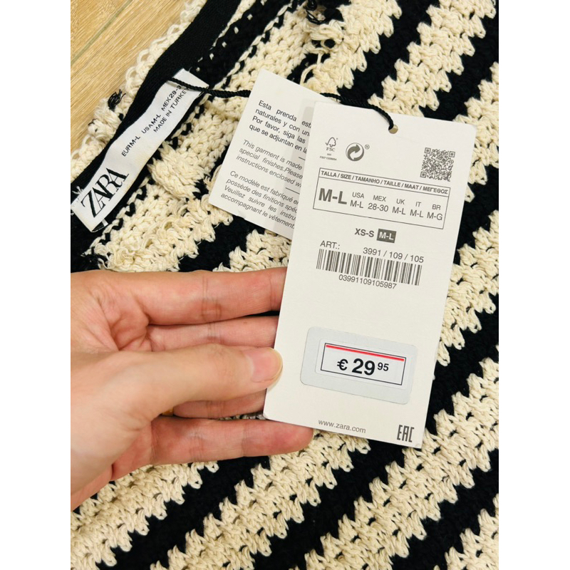 Rosy.Vintage| Đầm hiệu zara sọc dáng dài