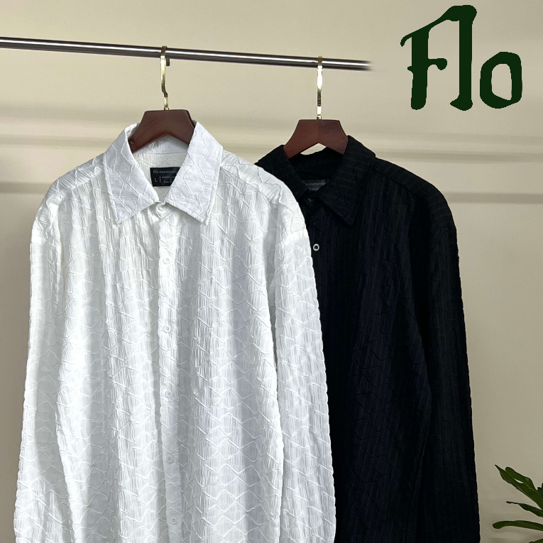 Áo sơ mi Flo Menswear dập sóng ngang sofi