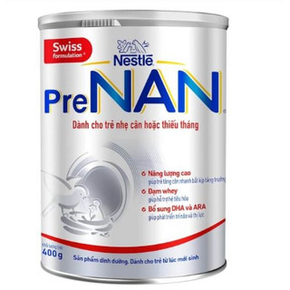 Sản phẩm dinh dưỡng Nestle PreNan 400g (bé sinh non nhẹ cân)