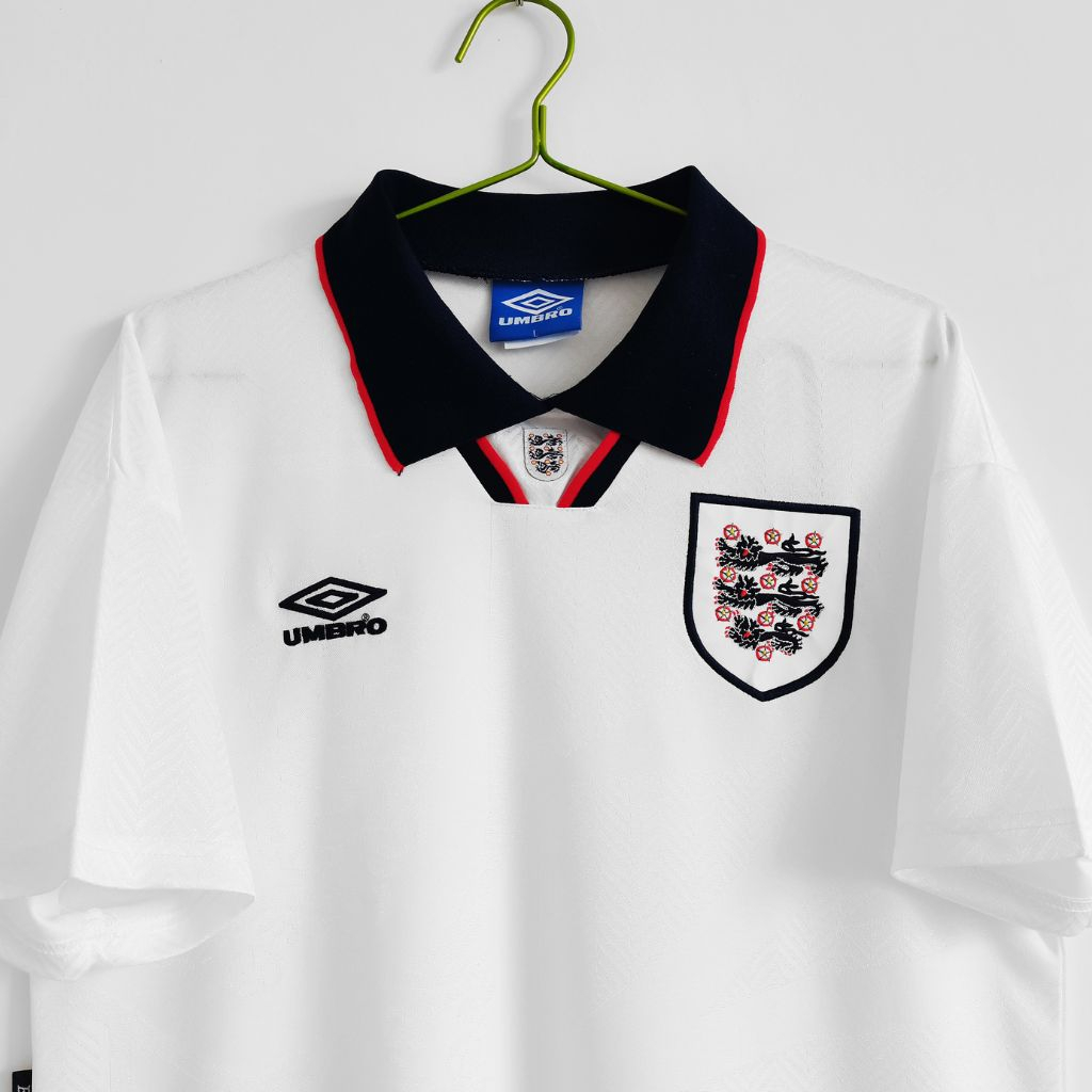 Áo bóng đá retro anh 1994 vải Cotton Polyester thời trang blockcore