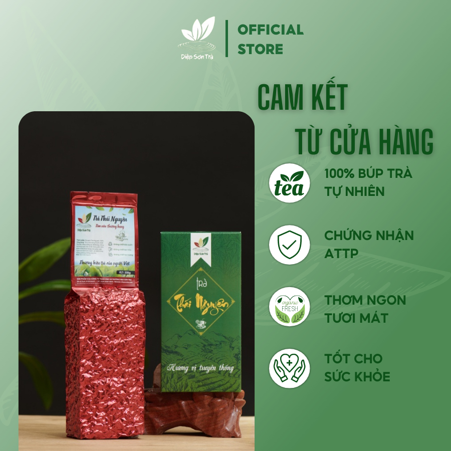 Trà Thái Nguyên Tôm Nõn Thượng Hạng - Chè Tân Cương Thái Nguyên | Hộp 200gr | DIỆP SƠN TRÀ