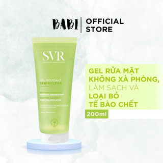 Sữa rửa mặt svr sebiaclear gel mousant, srm svr cho da dầu mụn 200ml