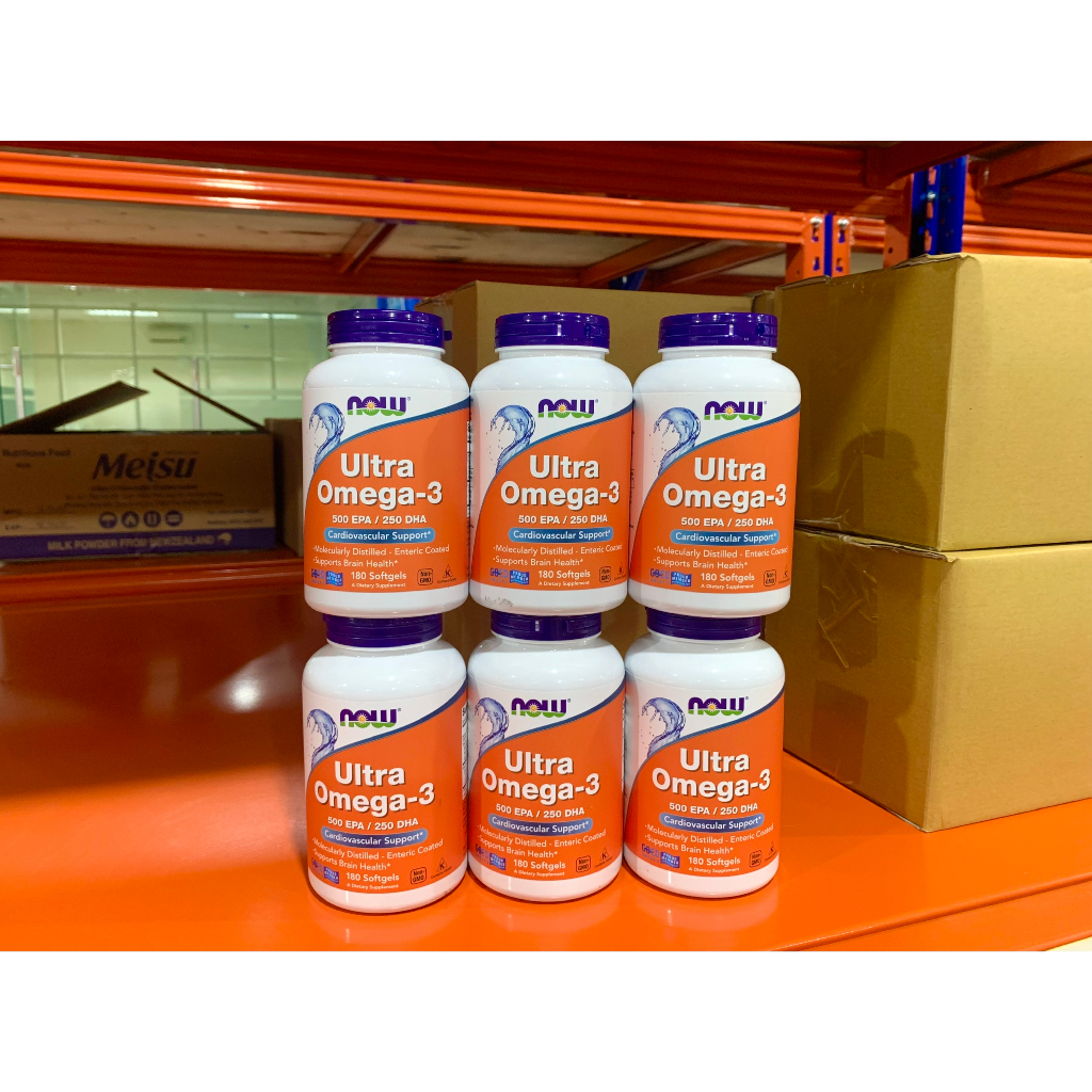 Viên Uống Dầu Cá Ultra Omega Cô Đặc NOW Sáng Mắt Giảm Viêm Hỗ Trợ Tim Mạch Giảm Mỡ Máu  - YoungFit