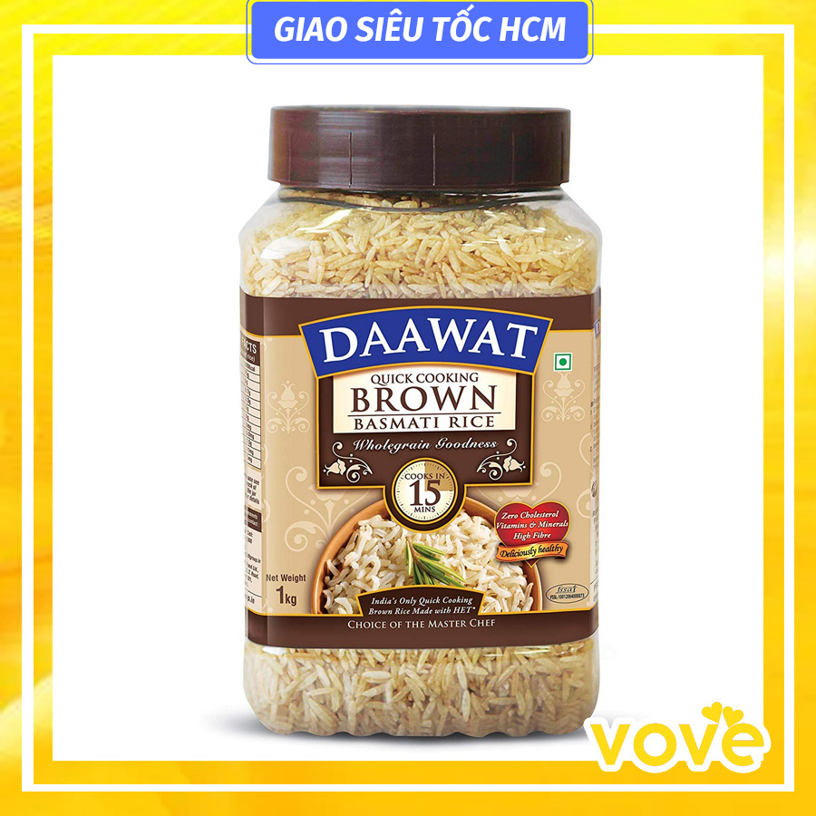 Gạo Nâu Ấn Độ Brown Basmati Rice 1kg